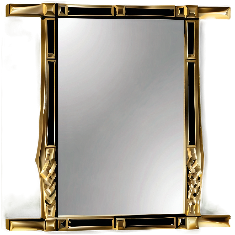 Geometric Mirror Frame Png 06212024 PNG