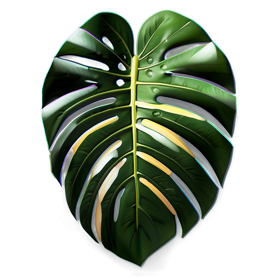Geometric Monstera Design Png Ldh21 PNG