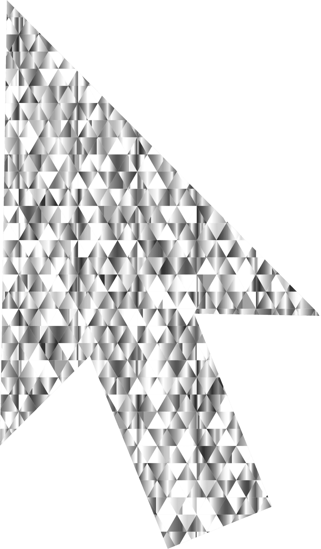 Geometric Mouse Pointer Design PNG