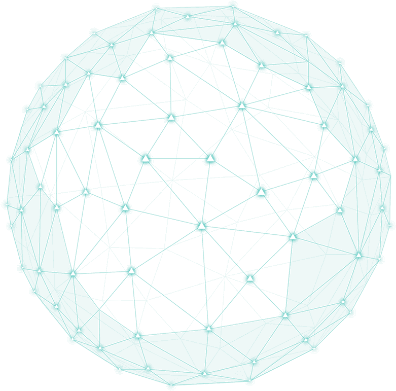 Geometric Network Sphere Design PNG
