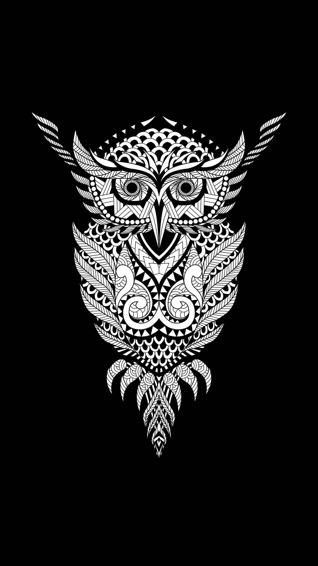 Geometric Owl Hd Tattoo Wallpaper