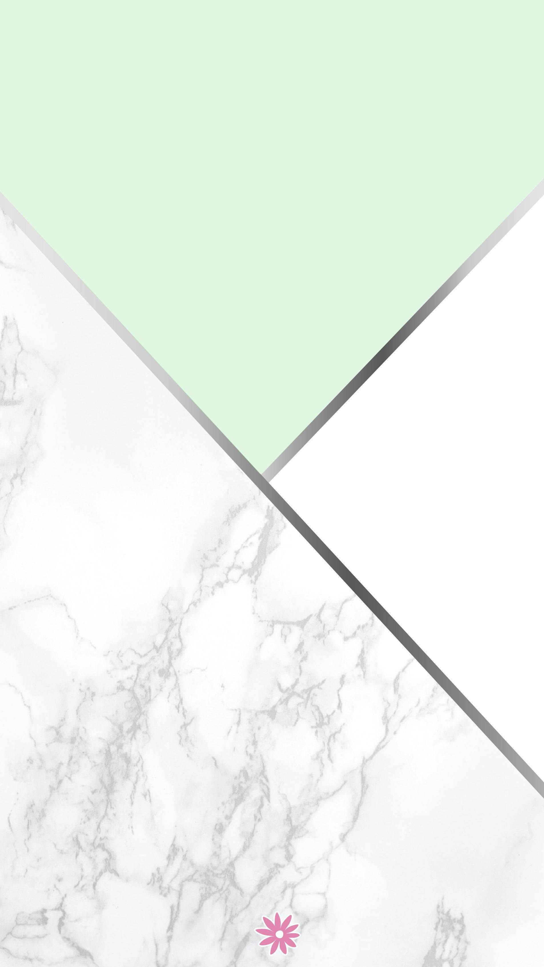 Geometric Pattern Black White Marble Iphone Wallpaper