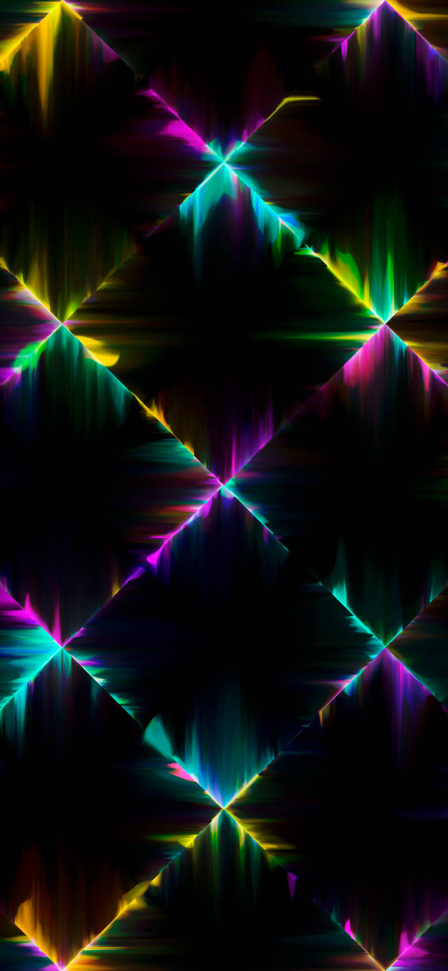 Wallpaper -  Geometrisk mønster Neon Æstetisk iPhone Tapet Wallpaper