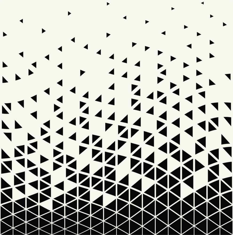 Wavy Triangles Geometric Pattern Picture