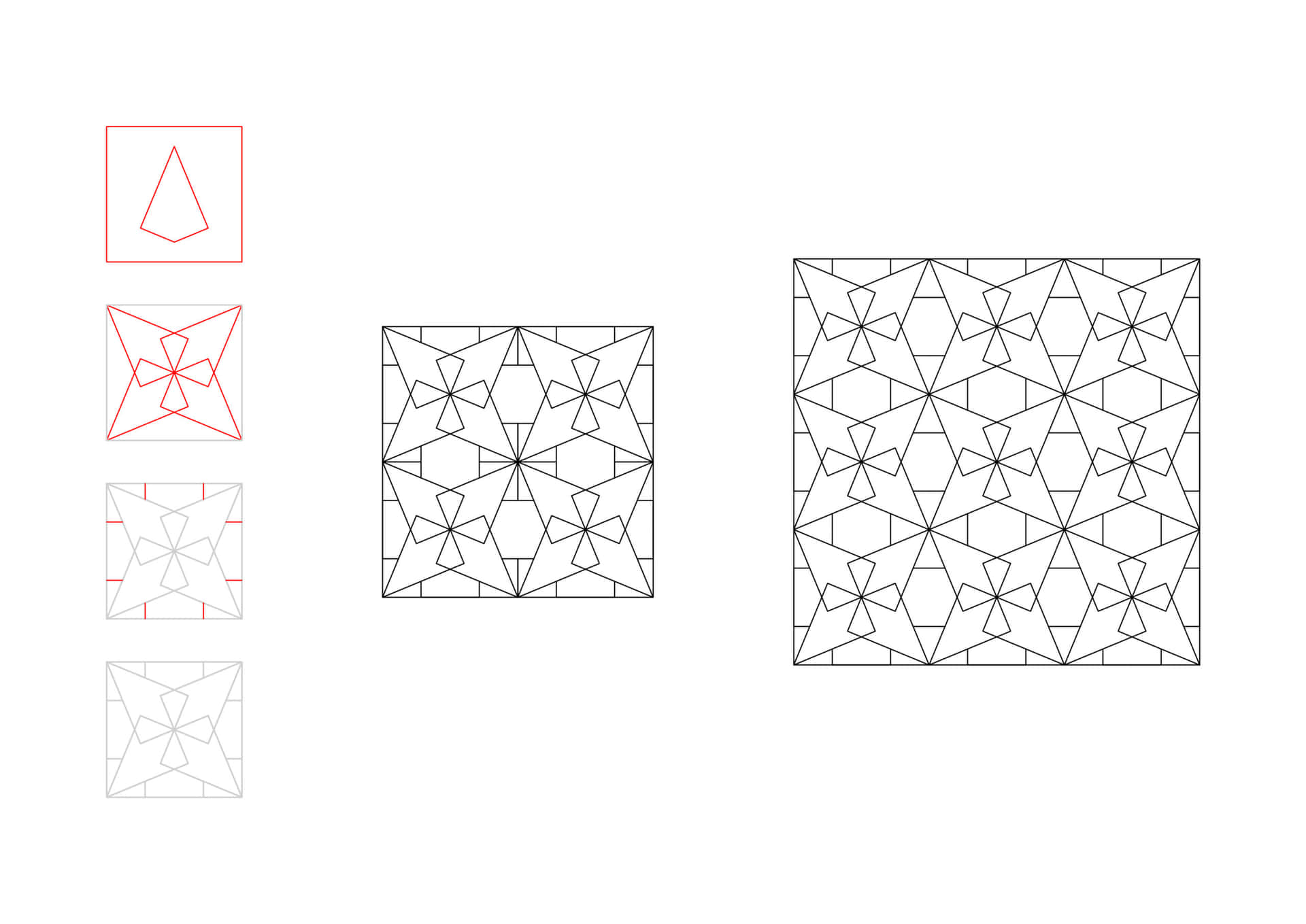 Imagende Patrón Geométrico Con Diferentes Formas