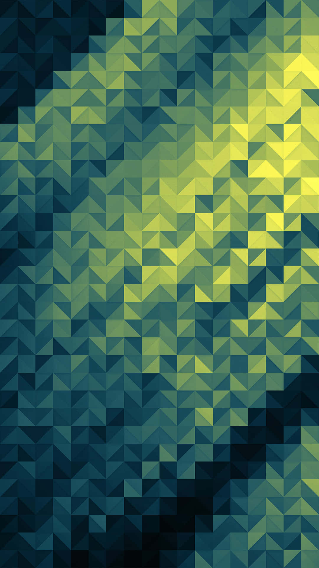 Blurry Green And Yellow Geometric Pattern Picture