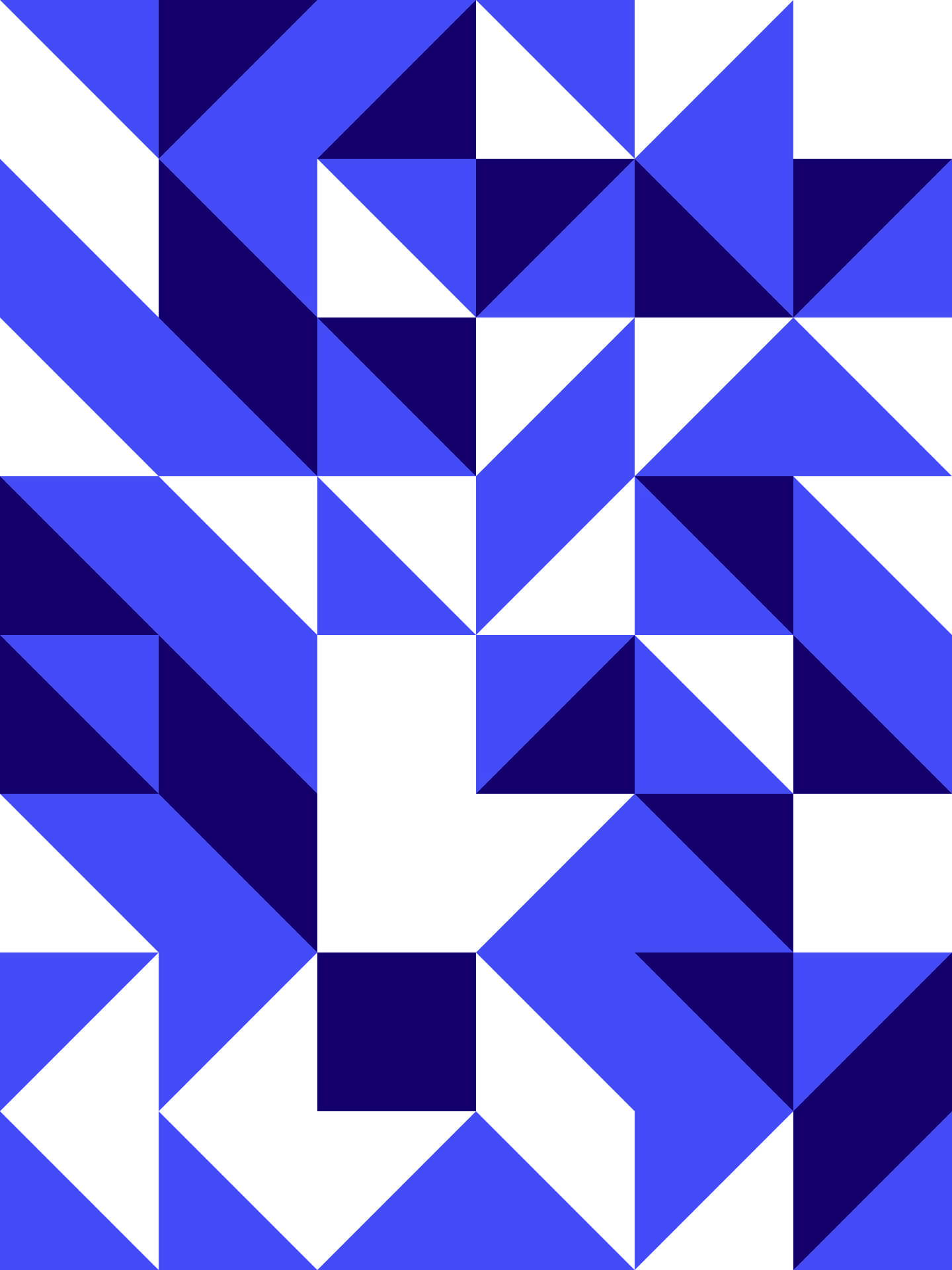 Imagencon Un Patrón Geométrico En Azul Brillante Y Blanco.