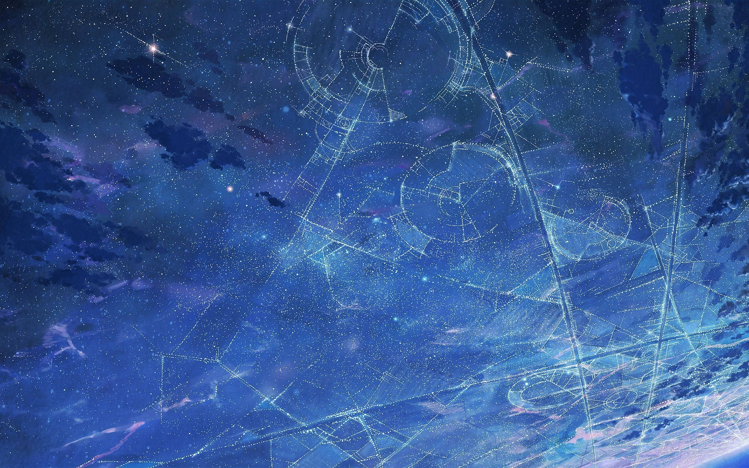 Geometric Patterns Anime Planet Wallpaper