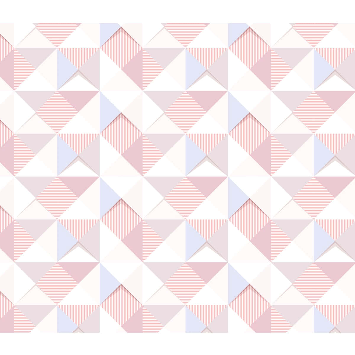 Geometric Pinkand White Pattern Wallpaper