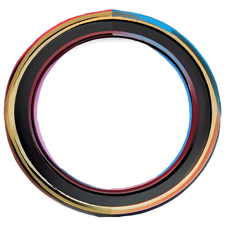 Geometric Round Frame Png 06262024 PNG