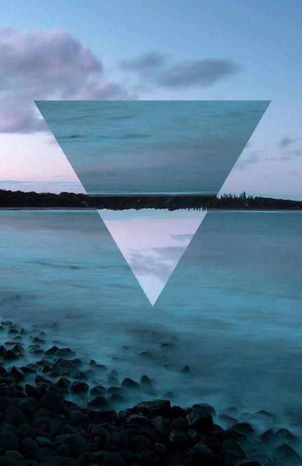 Imágenesde Vistas De Playa Triangular En Forma Geométrica