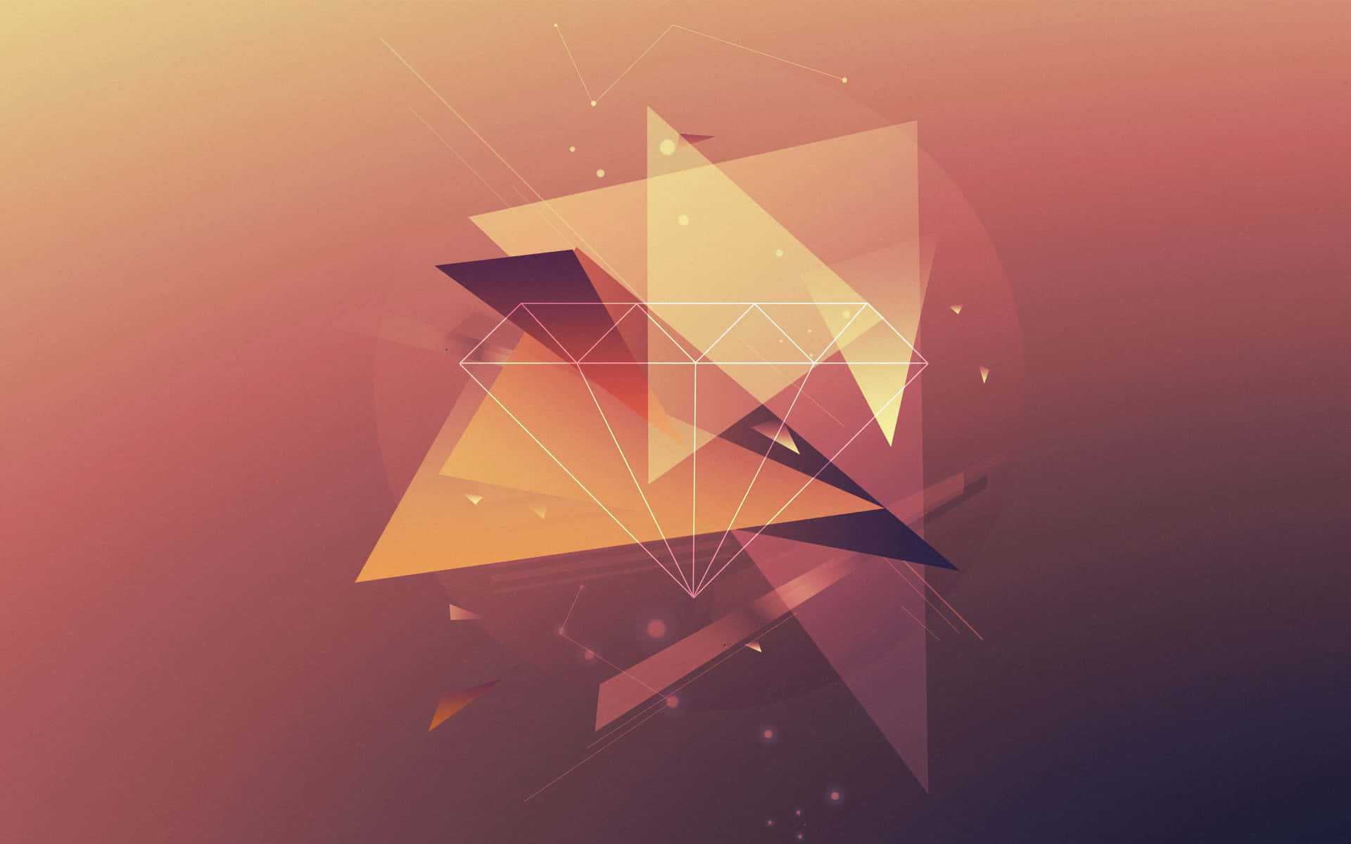 Brightly-Colored Geometric Shapes Background