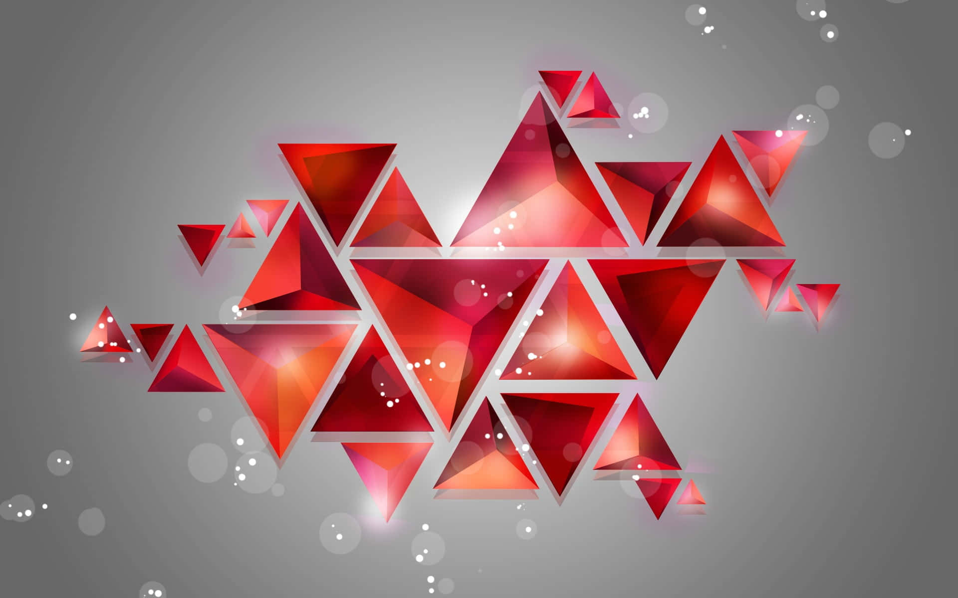 Red Triangles On A Gray Background
