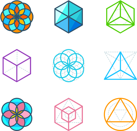 Geometric Shapes Collection PNG