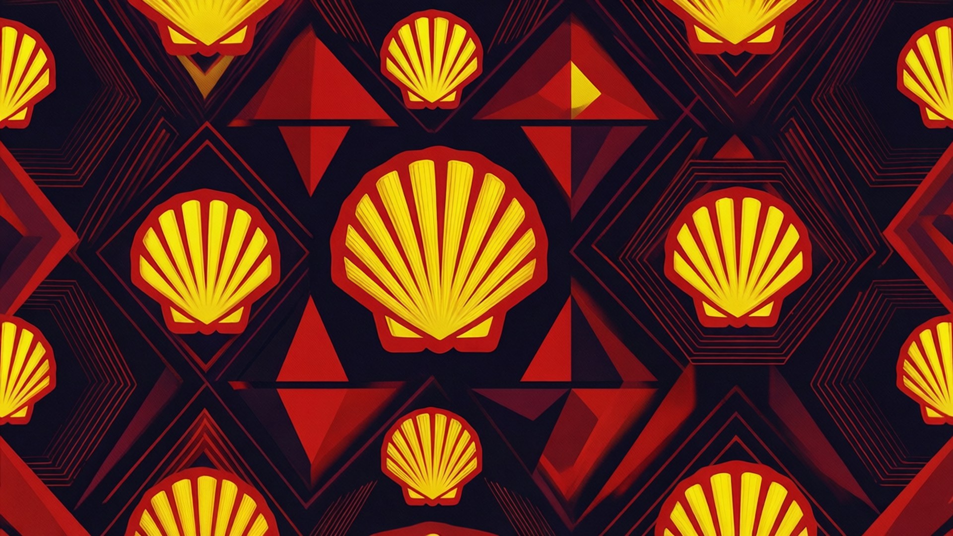 Geometrisk Skalmønster Wallpapers