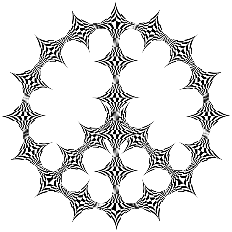Geometric Spiderweb Design PNG