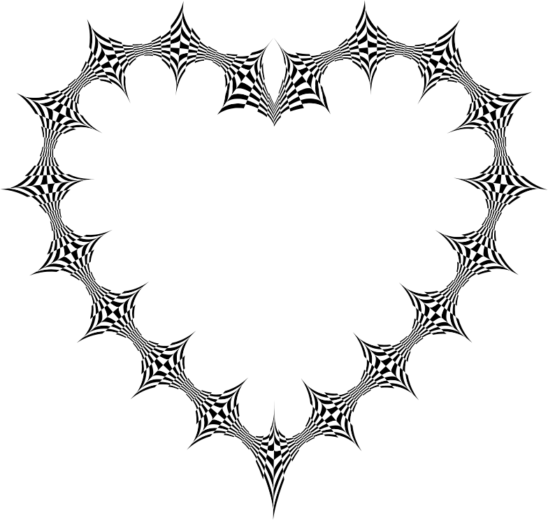 Geometric Spiderweb Frame PNG