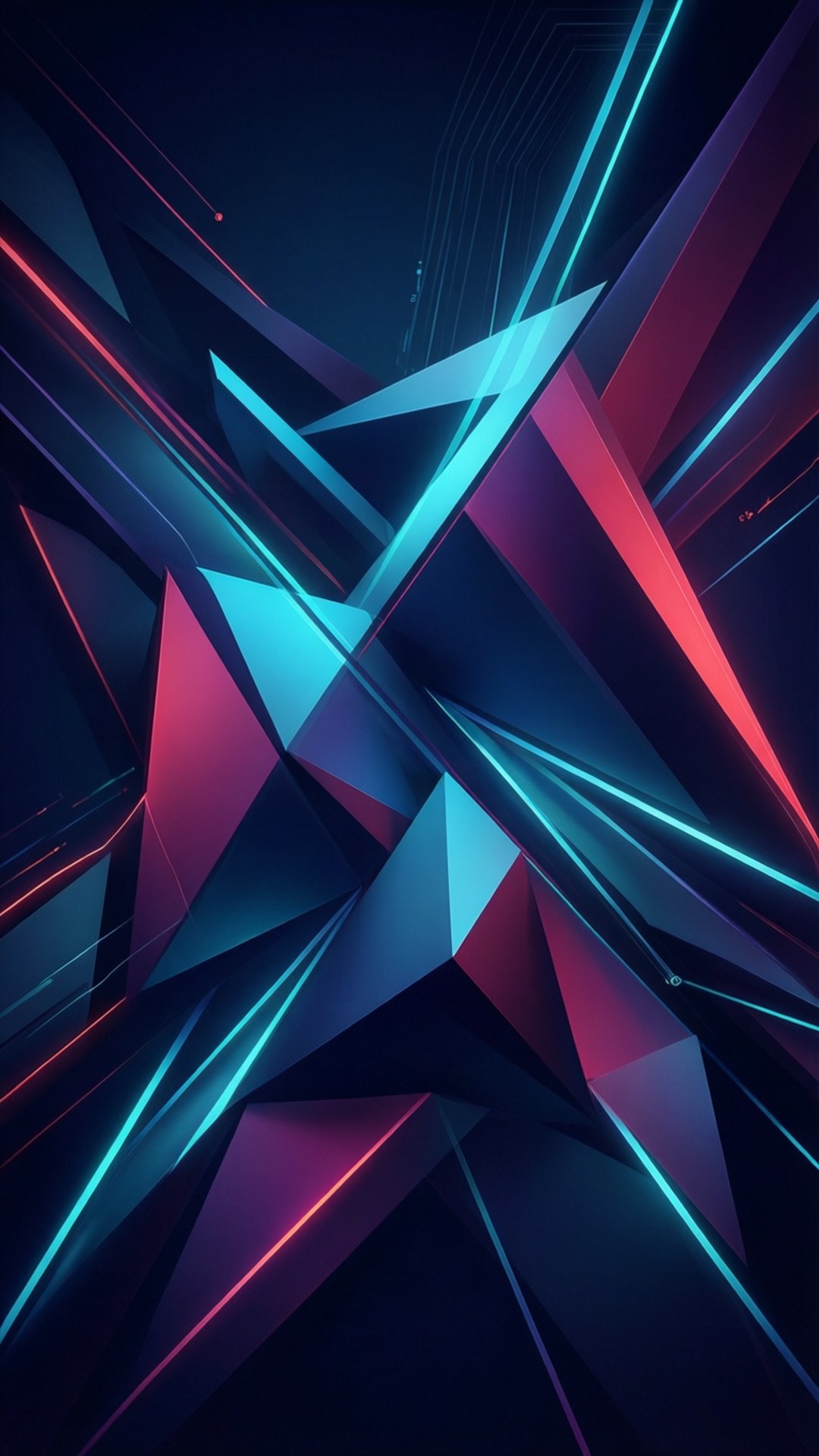 Geometric Tech Pattern Wallpaper