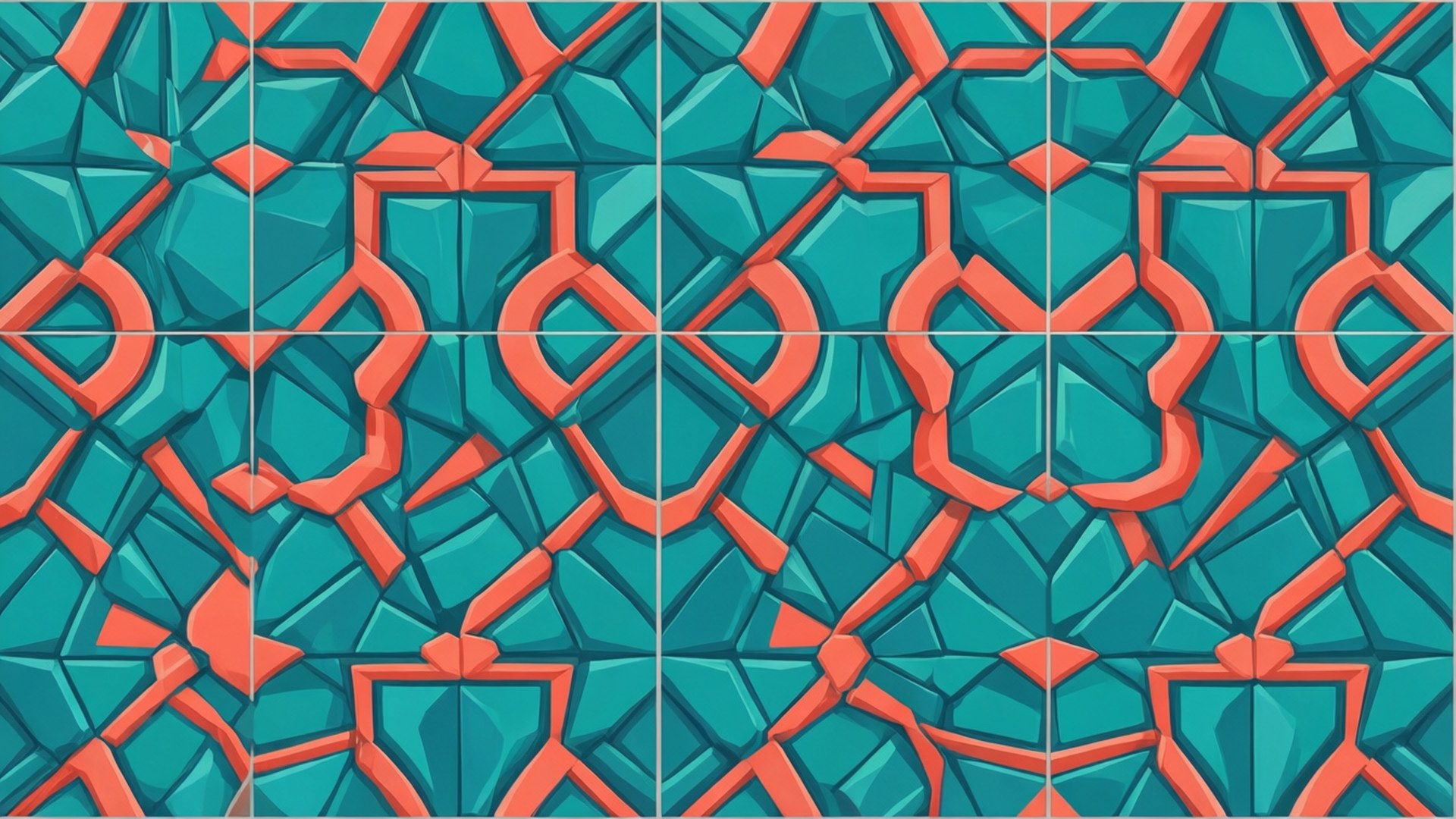 Geometriske Fliser Gentagelse Wallpapers