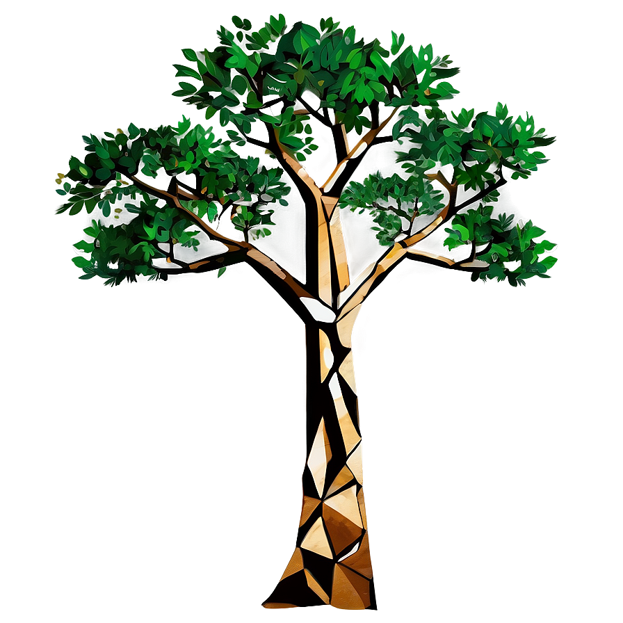 Geometric Tree Elevation Png Gld68 PNG
