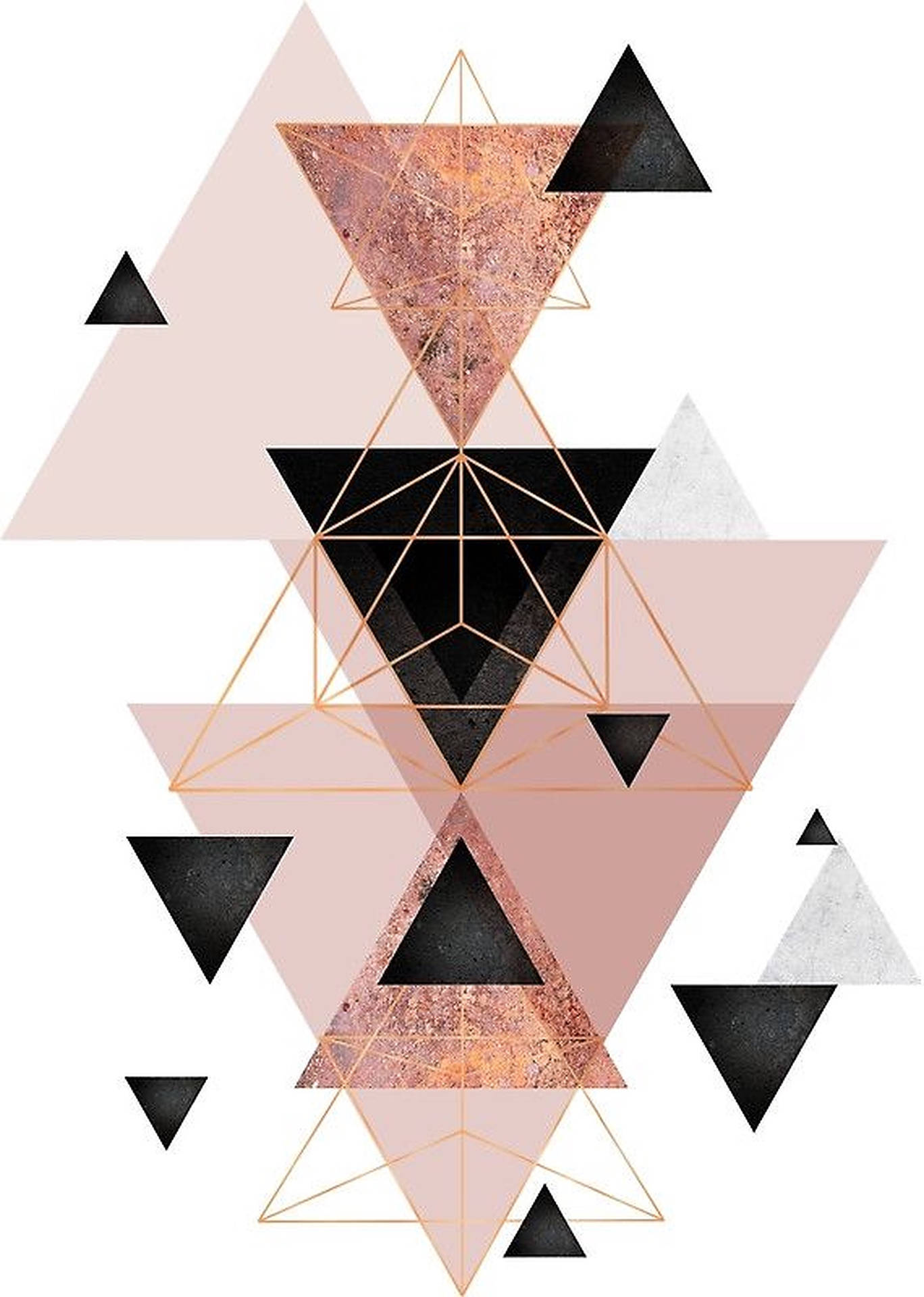 Geometrisktriangelkonst. Wallpaper