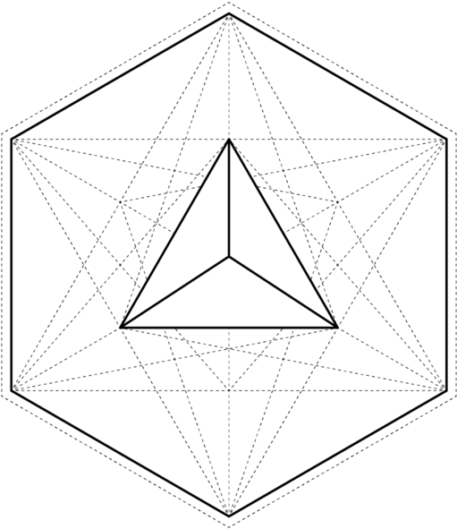 Geometric Triangle Overlay PNG