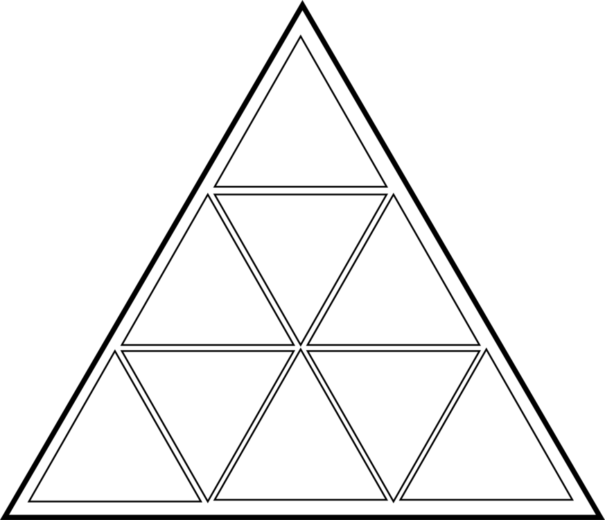 Geometric Triangular Pattern PNG — Solid black background with no visible elements or patterns.