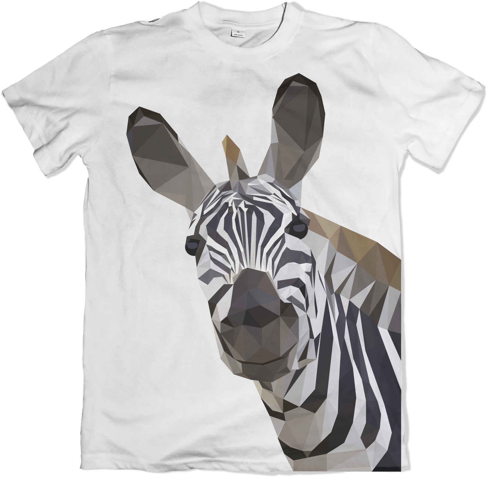 Geometric Zebra Print Tshirt Design PNG