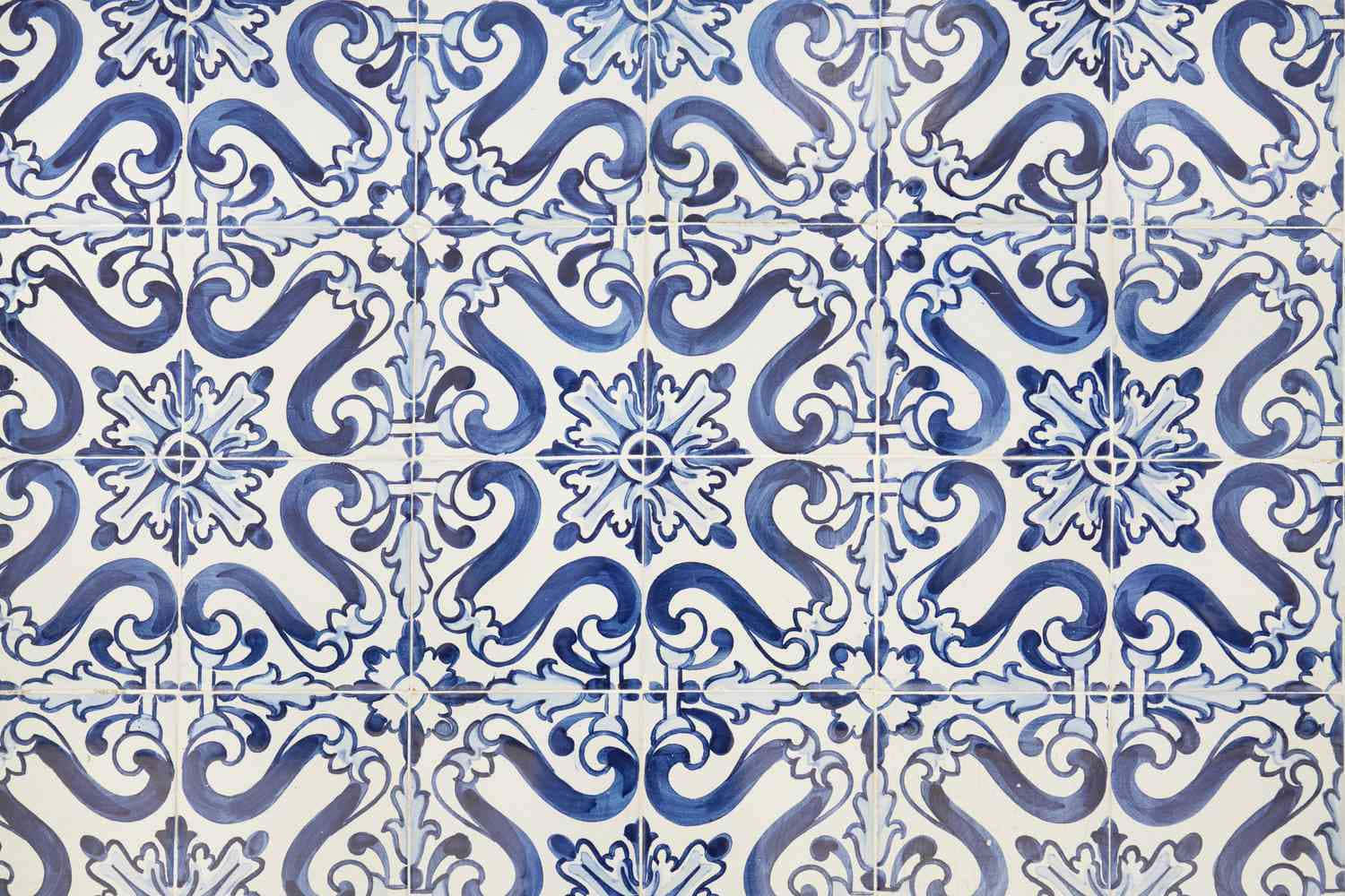 Geometrically Intriguing Tile Texture Wallpaper