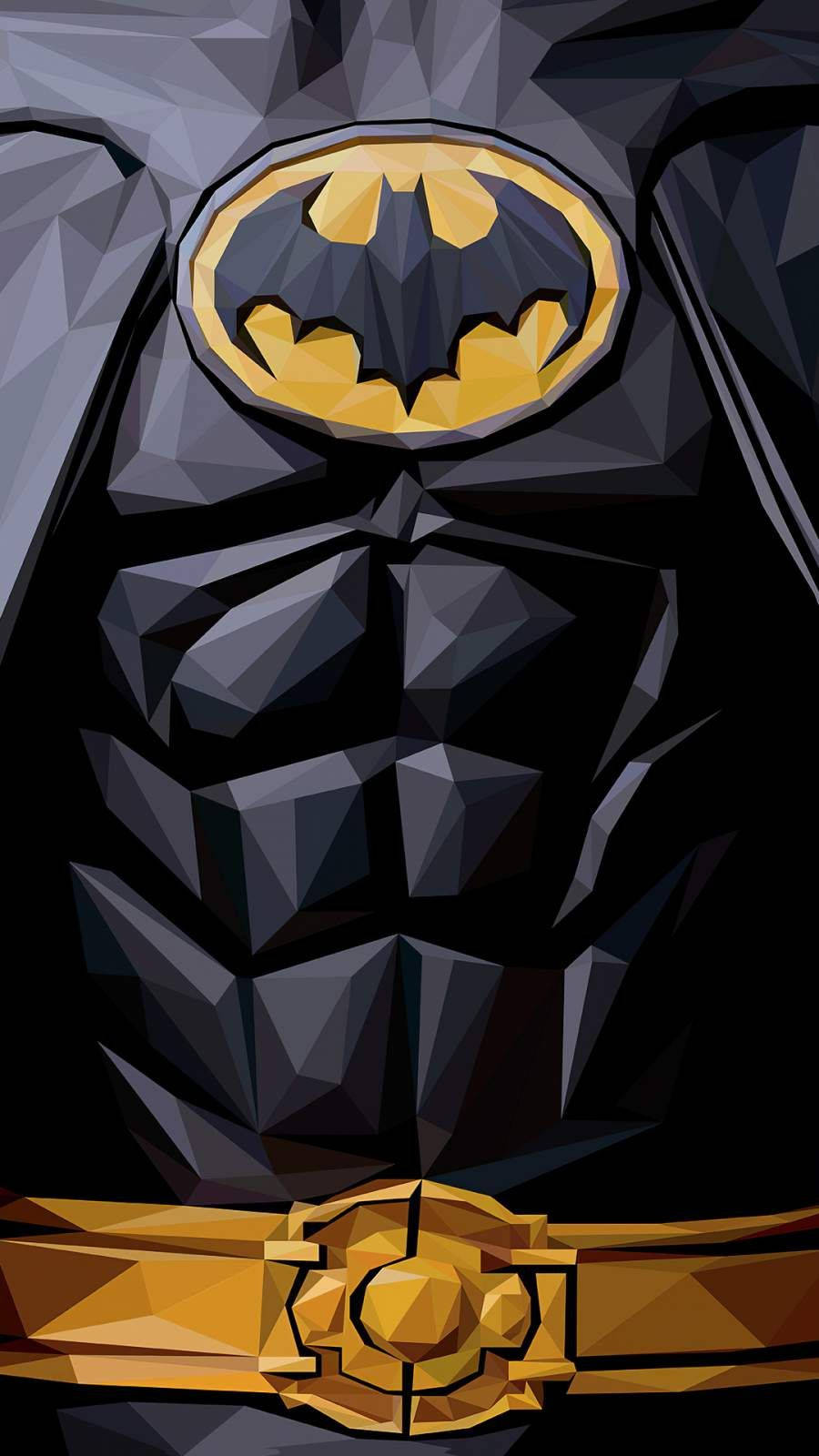 Geometrisk Batman Iphone Torso Wallpaper