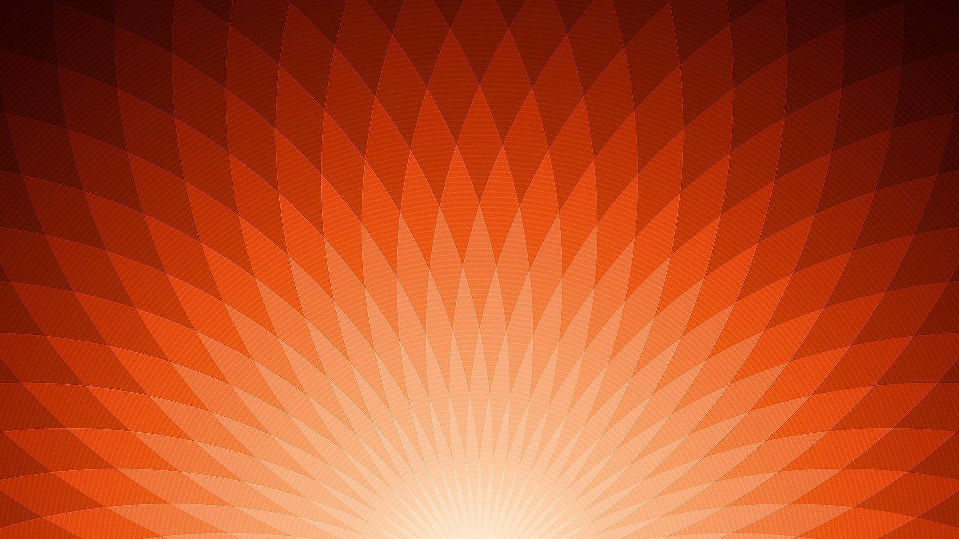 Geometrisk Orange Præsentation Wallpaper
