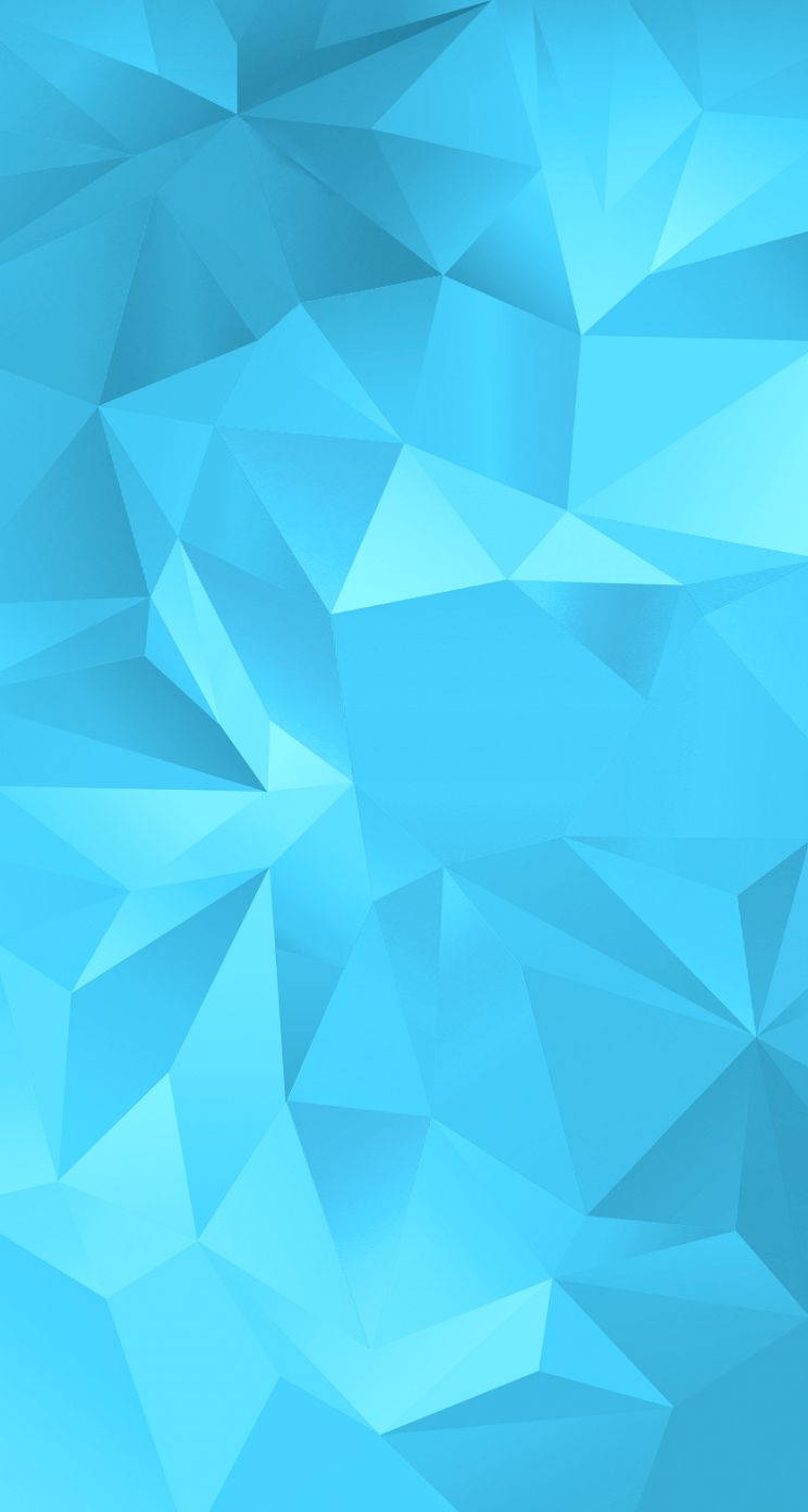 Geometriske Figurer Blå Iphone Wallpaper