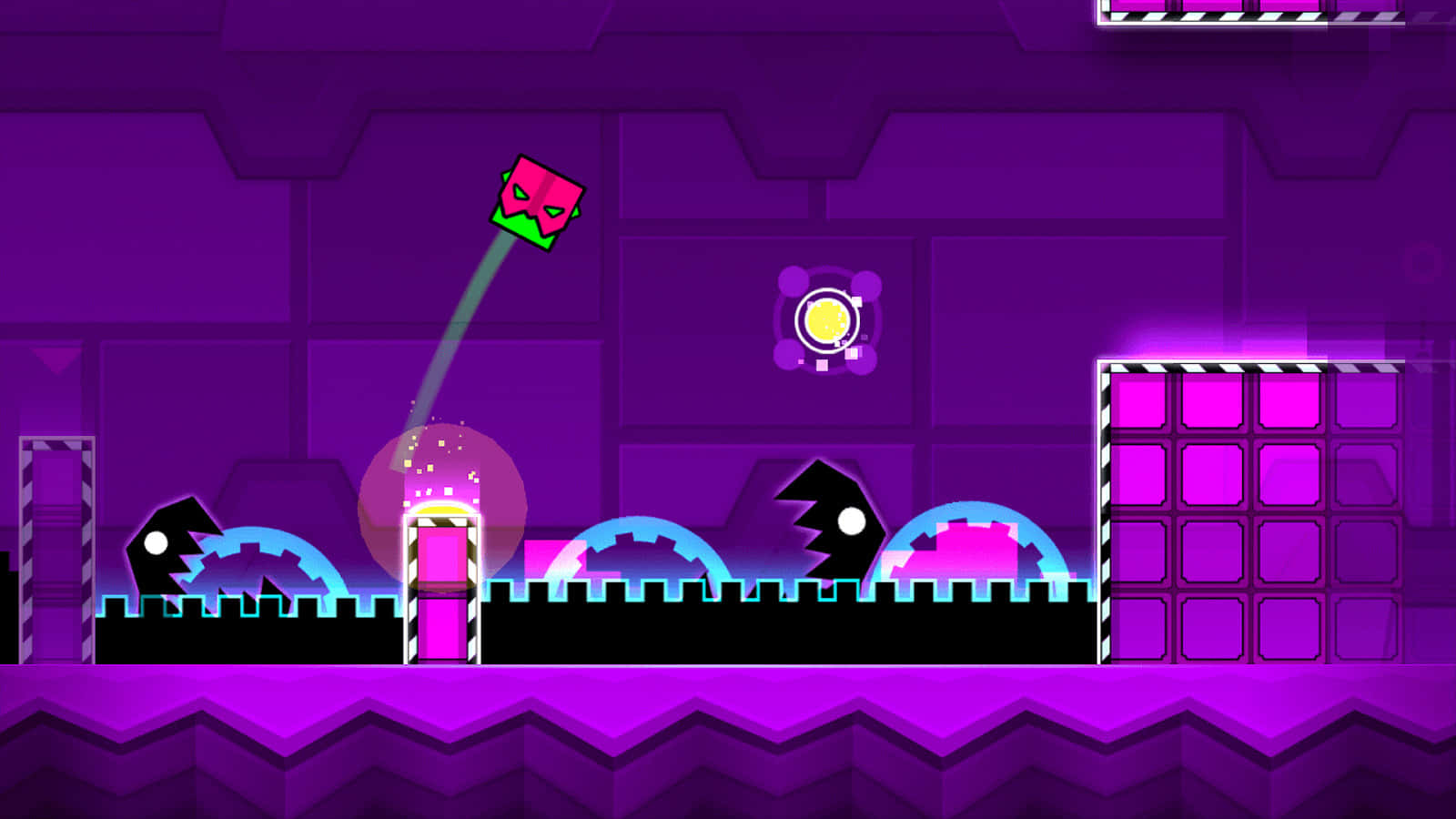 "Jump Your Way Through Fun Obstacles with Geometry Dash!"
