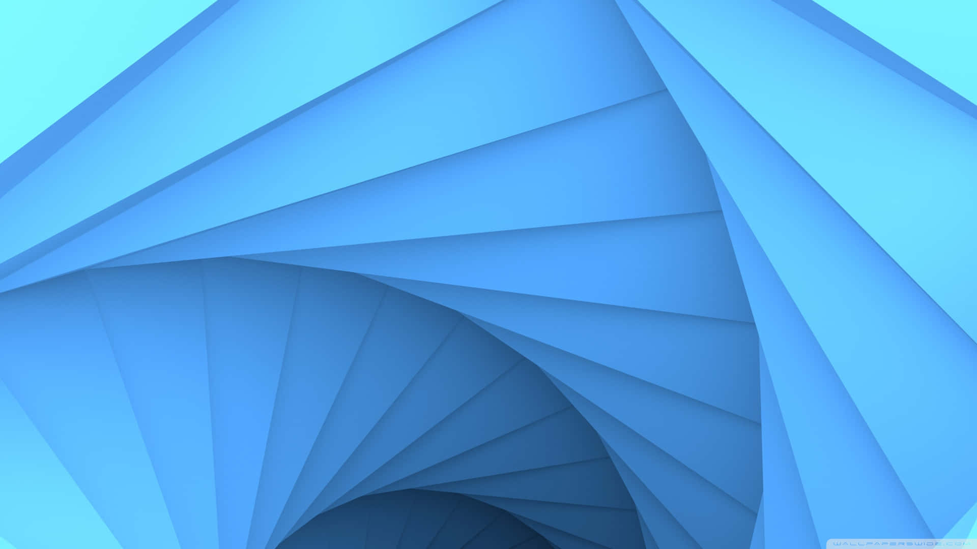 Enblå Spiral Tapet Med En Blå Baggrund. Wallpaper