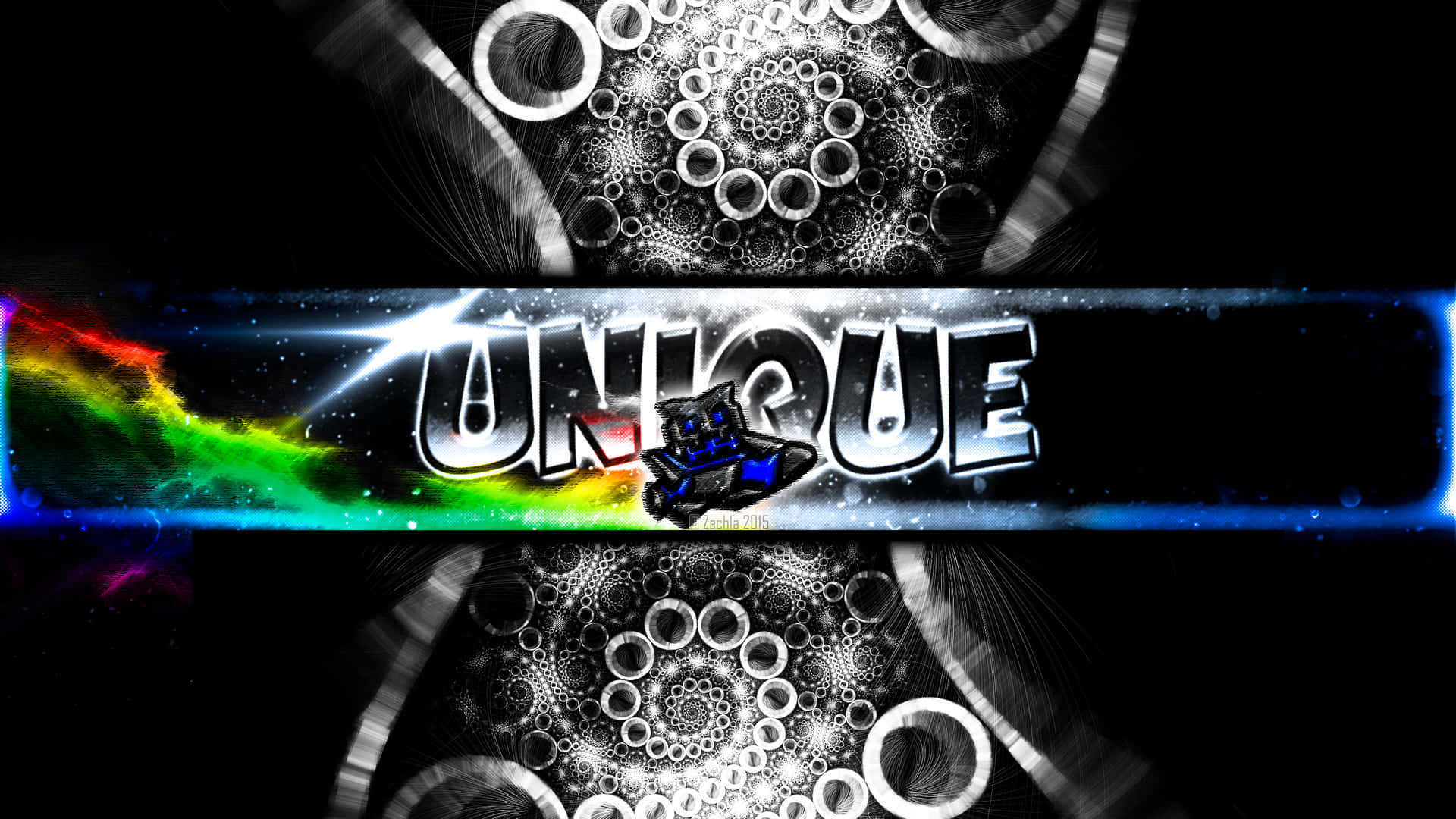 A Black Background With The Word Unique On It Wallpaper