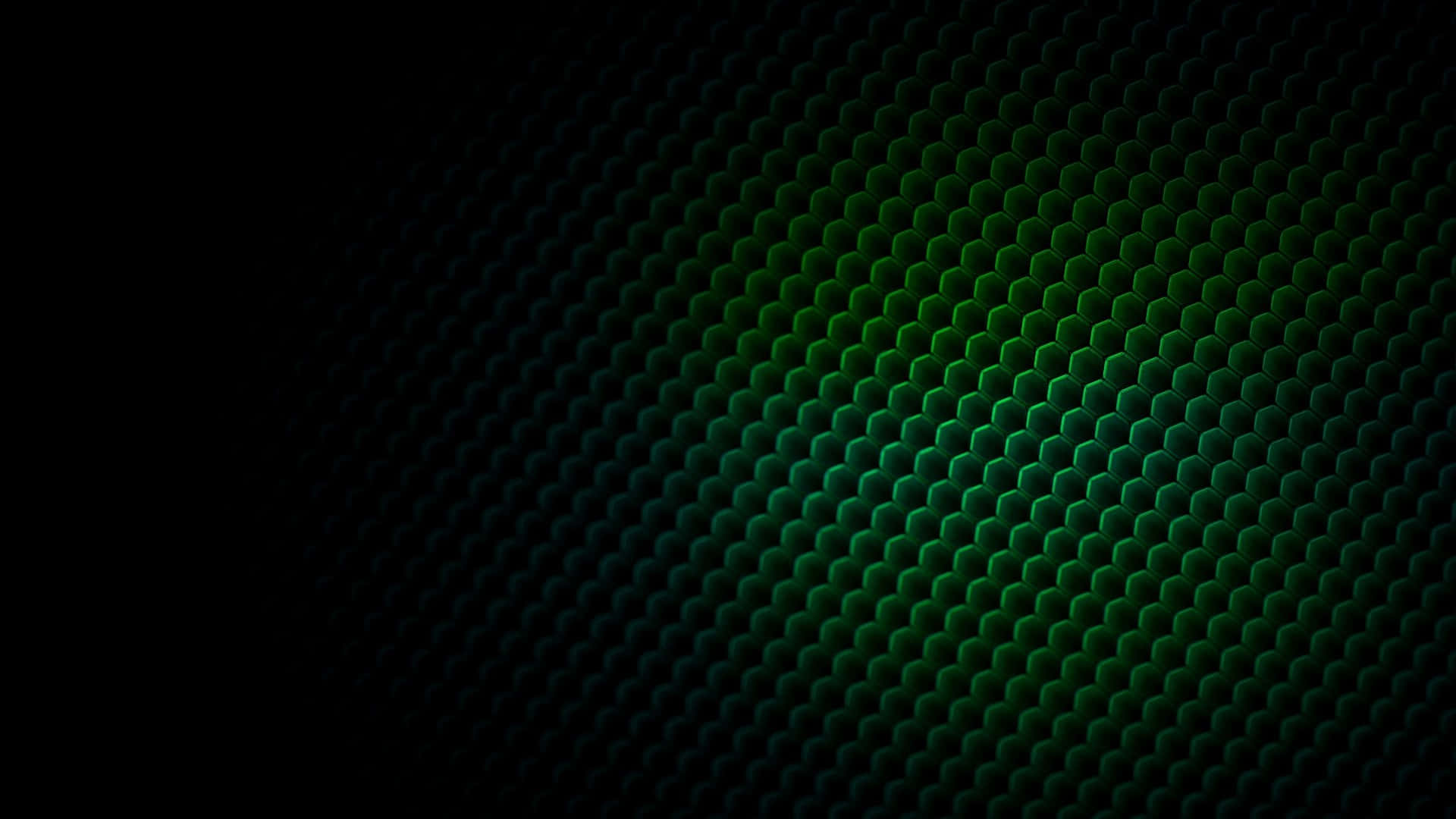 Geometry Shape In Green And Black Background