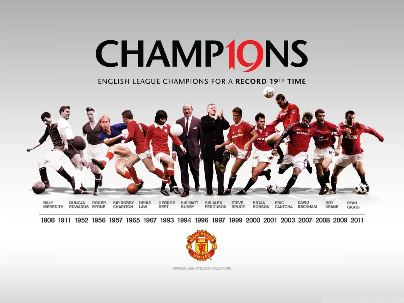 George Best Football Champions Poster Wallpaper