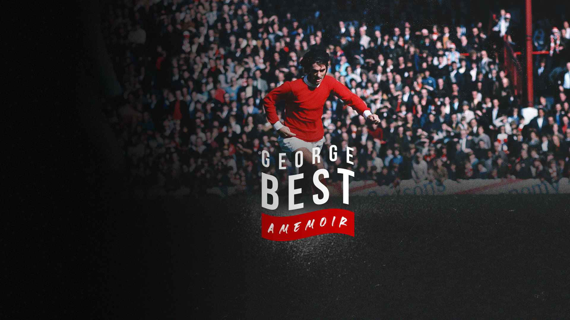 Pósterde George Best Del Manchester United. Fondo de pantalla
