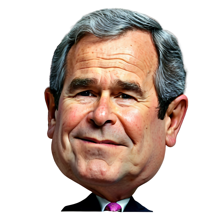 George Bush Caricature Png Byu PNG