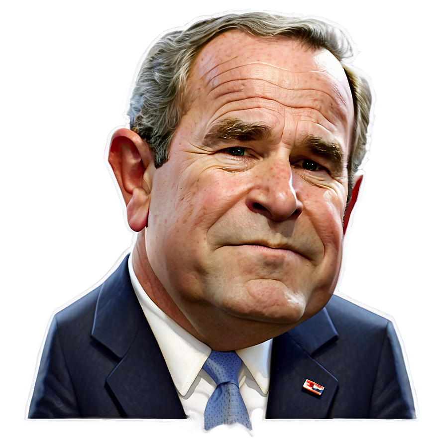 George Bush Caricature Png Oqv PNG