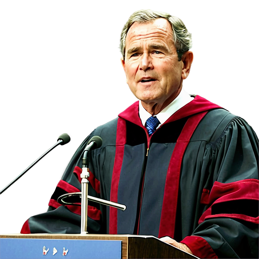 George Bush Commencement Speech Png Uuk77 PNG