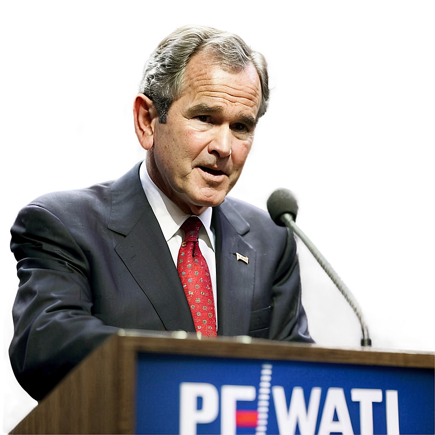 George Bush In Debate Png 06242024 PNG