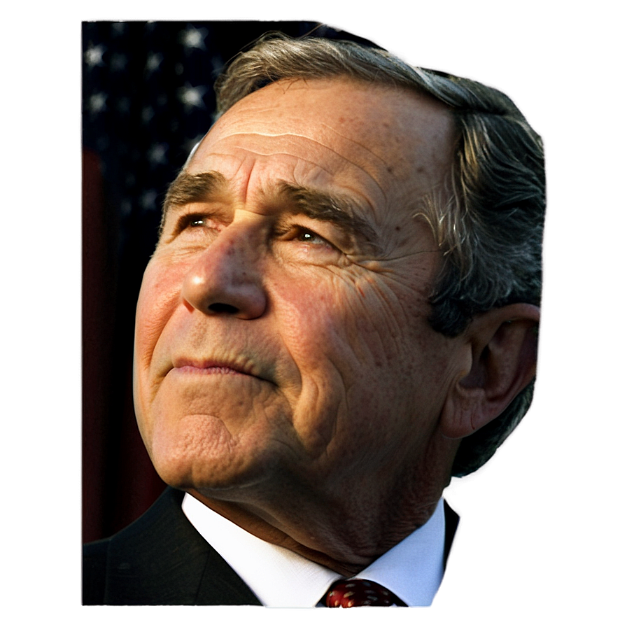 George Bush Official Portrait Png Tjm35 PNG