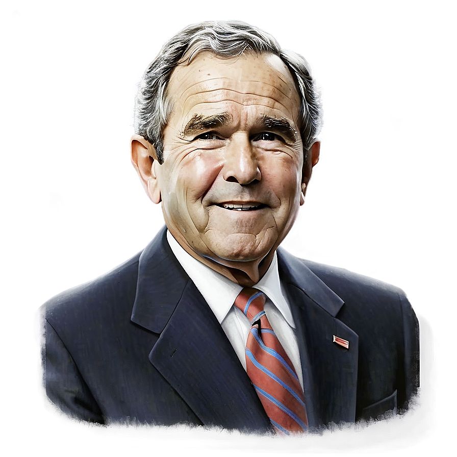 George Bush Painting Png 90 PNG