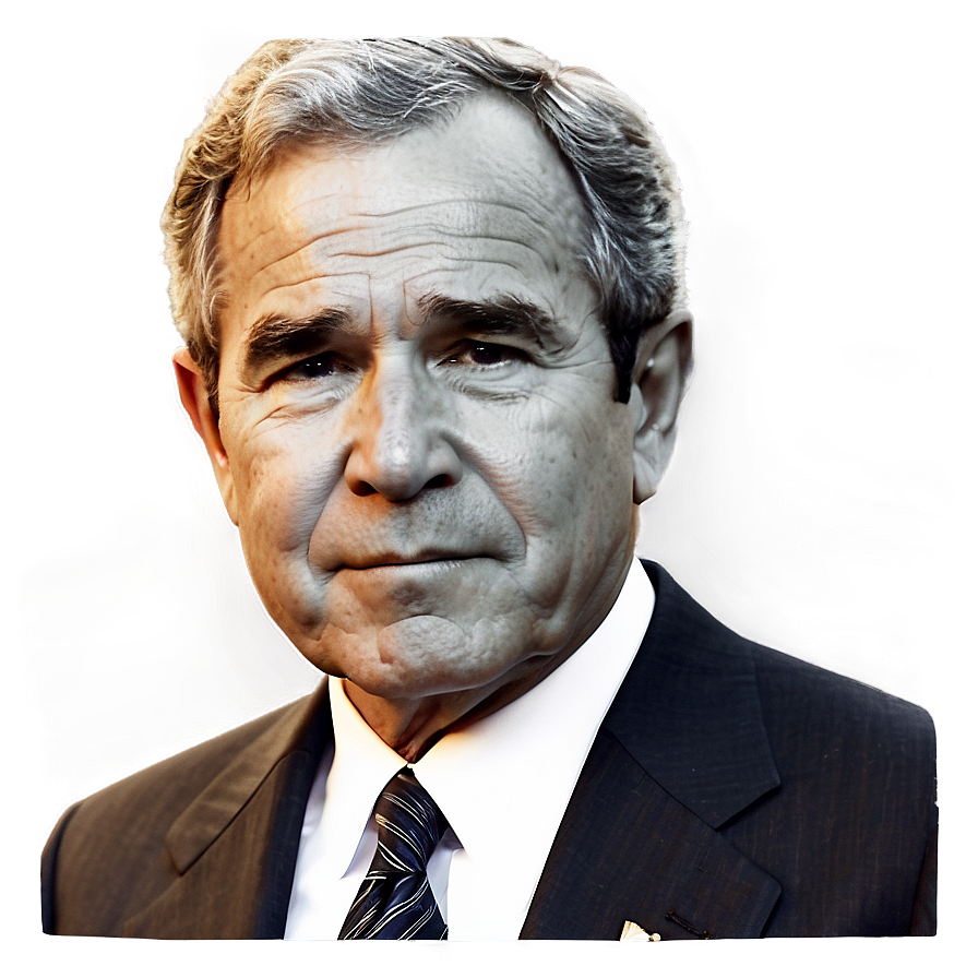 George Bush Portrait Png Ghx62 PNG