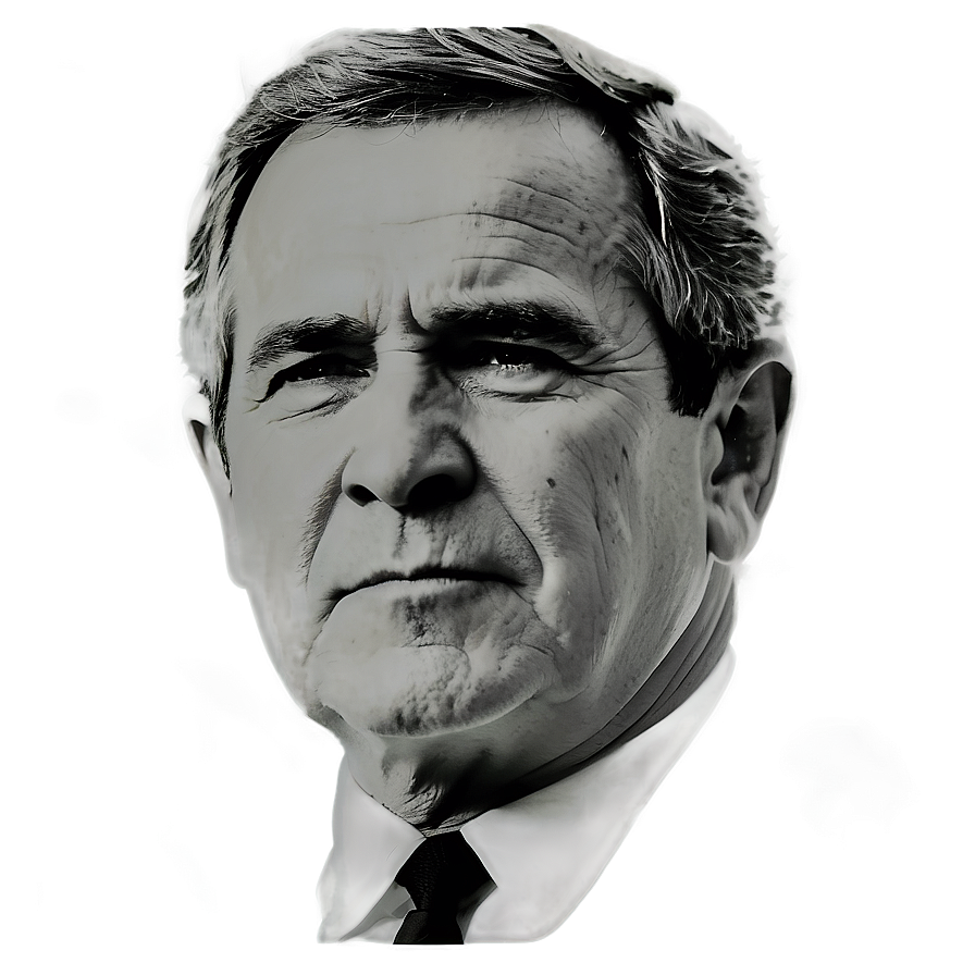 George Bush Silhouette Png 06242024 PNG