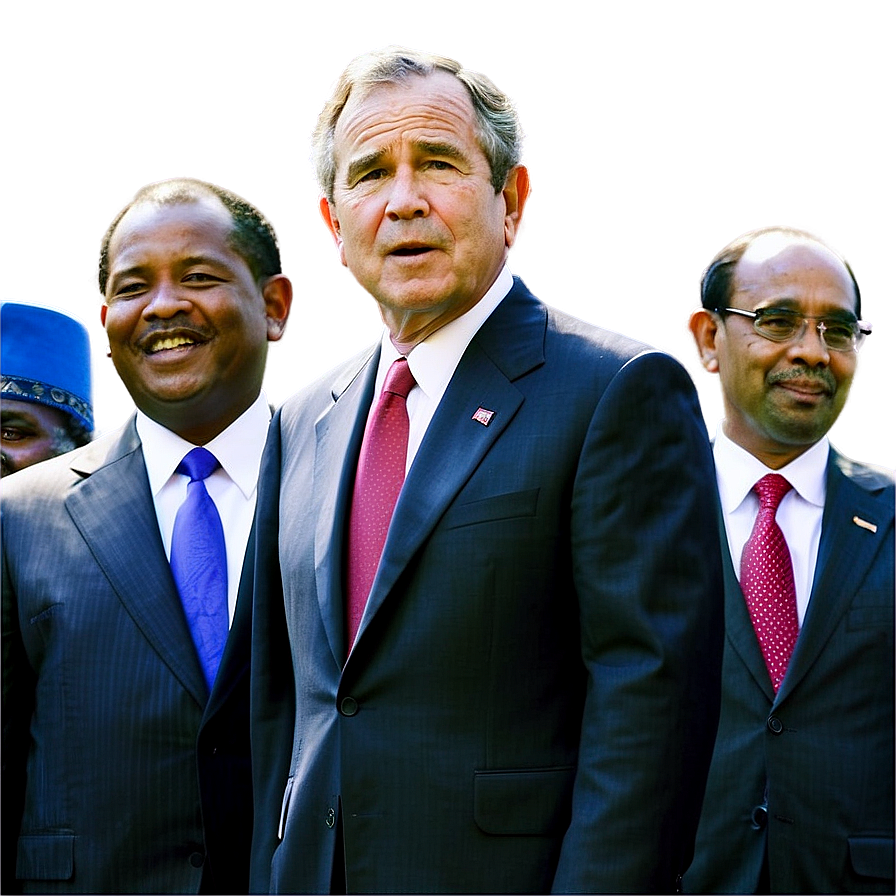 George Bush With World Leaders Png 22 PNG