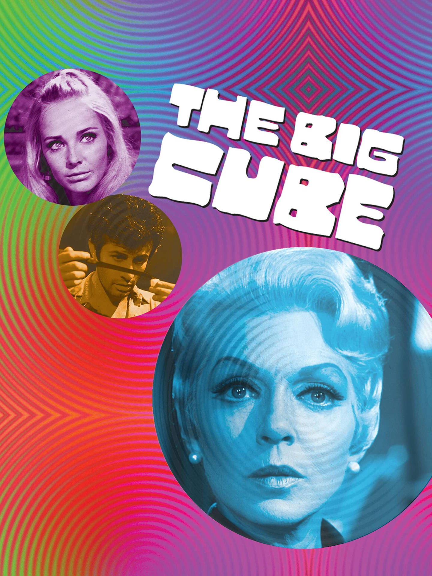 Vintage poster of the movie 'The Big Cube' featuring George Chakiris Wallpaper