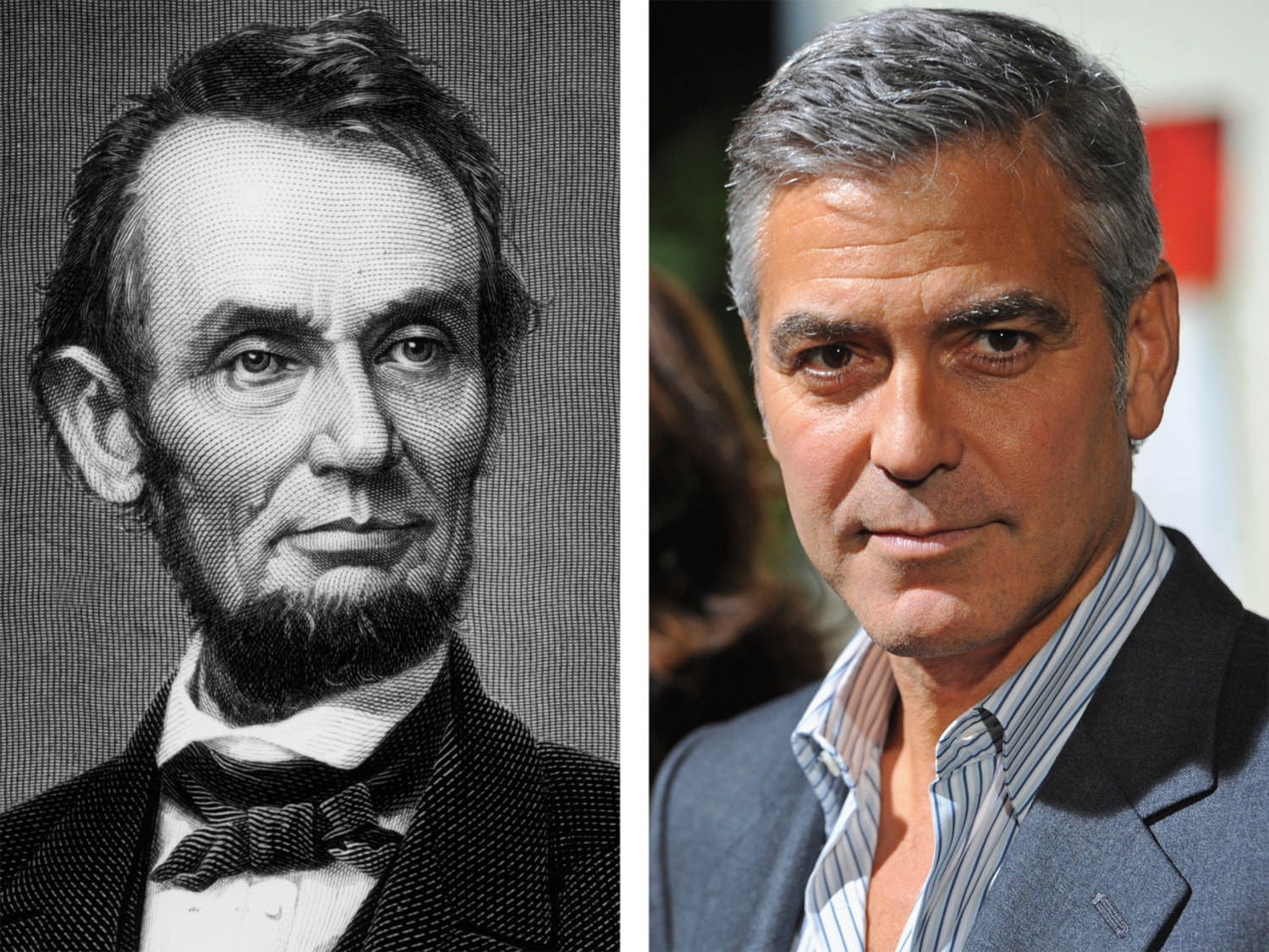 George Clooney And Abraham Lincoln Wallpaper