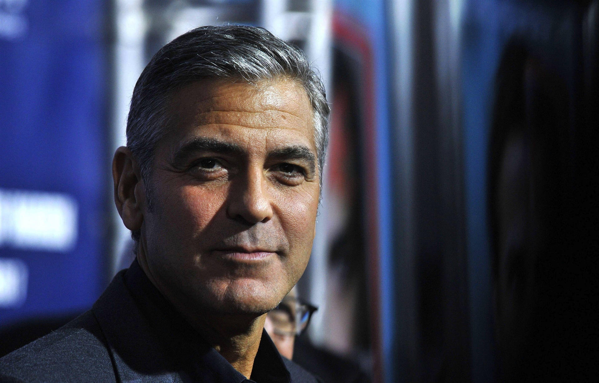 George Clooney White Hairs Wallpaper